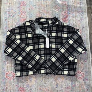 Fleece Flannel Half-Zip